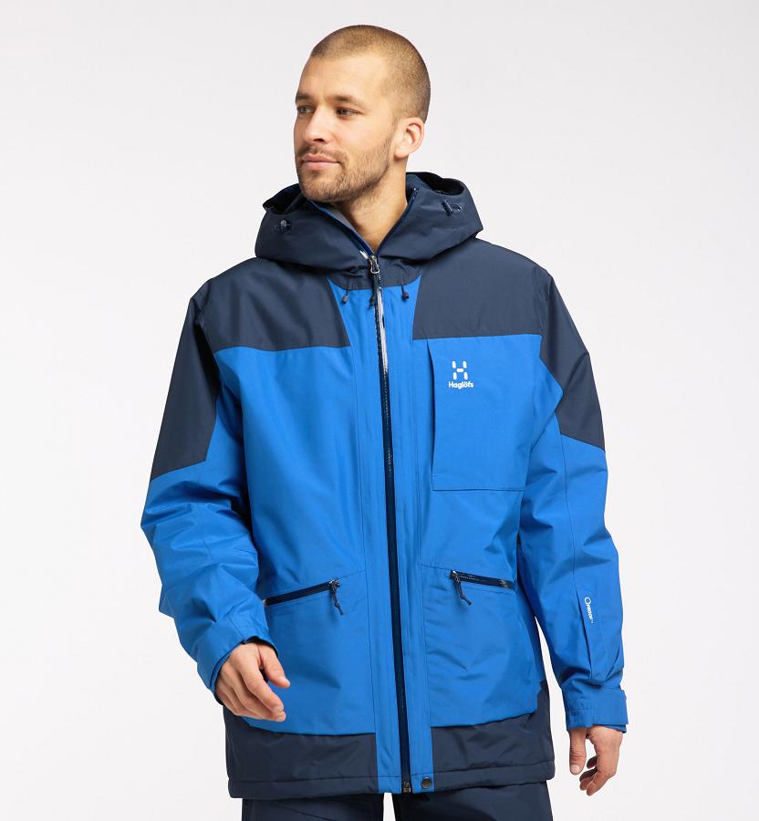 Haglöfs Lumi Insulated Jacket Blue For Mens SLOBX1369 Australia